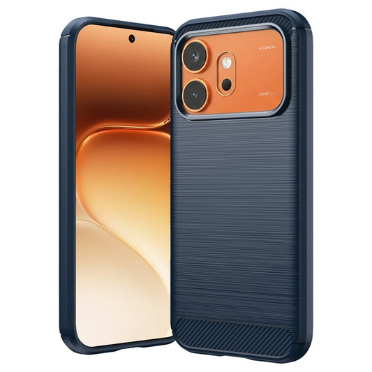 Калъф за Honor 600 Pro / 600, Techsuit, Карбон, Син