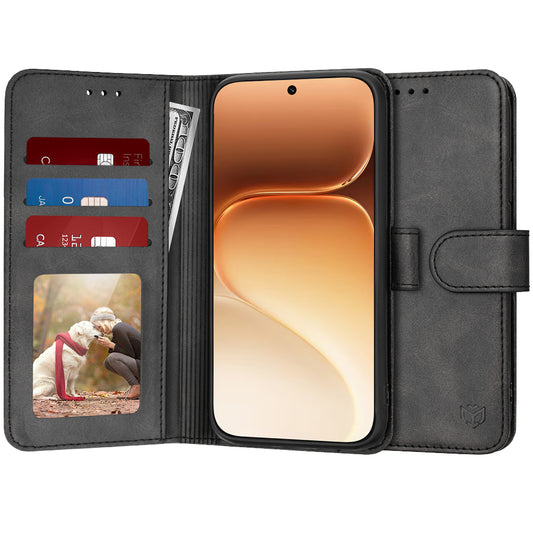 Калъф за Honor 600 Pro, Techsuit, Diary Book, Черен