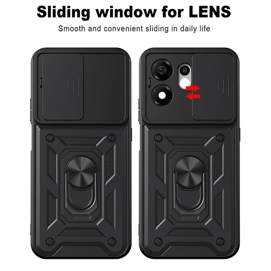 Case for Honor 600 Smart, Techsuit, CamShield, Black
