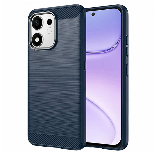 Калъф за Honor 600 Smart, Techsuit, Карбон, Син