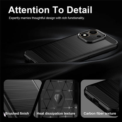 Калъф за Honor 600 Smart, Techsuit, Карбон, Черен