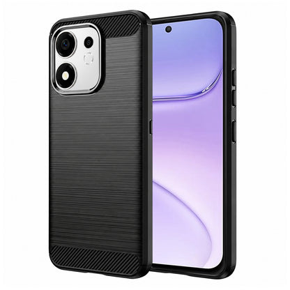 Калъф за Honor 600 Smart, Techsuit, Карбон, Черен