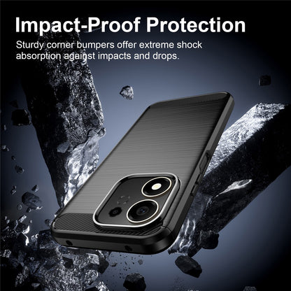 Калъф за Honor 600 Smart, Techsuit, Карбон, Черен