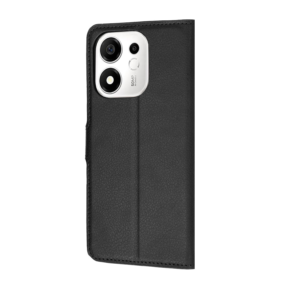 Калъф за Honor 600 Smart, Techsuit, Leather Folio, Черен