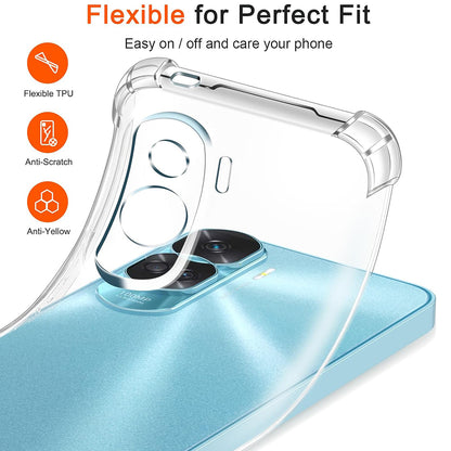 Калъф за Honor 90 Lite, Techsuit, Shockproof Clear, Прозрачен