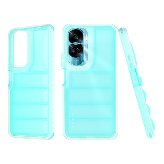 Case for Honor 90 Lite, Techsuit, Wave Shield, Turquoise