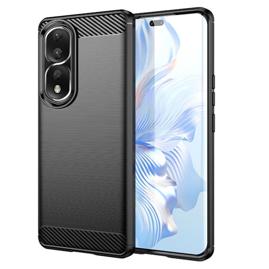 Калъф за Honor 90 Pro / 80 Pro, Techsuit, Карбон, Черен