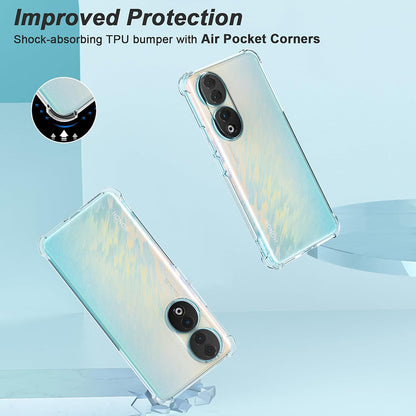 Калъф за Honor 90 Pro, Techsuit, Shockproof Clear, Прозрачен