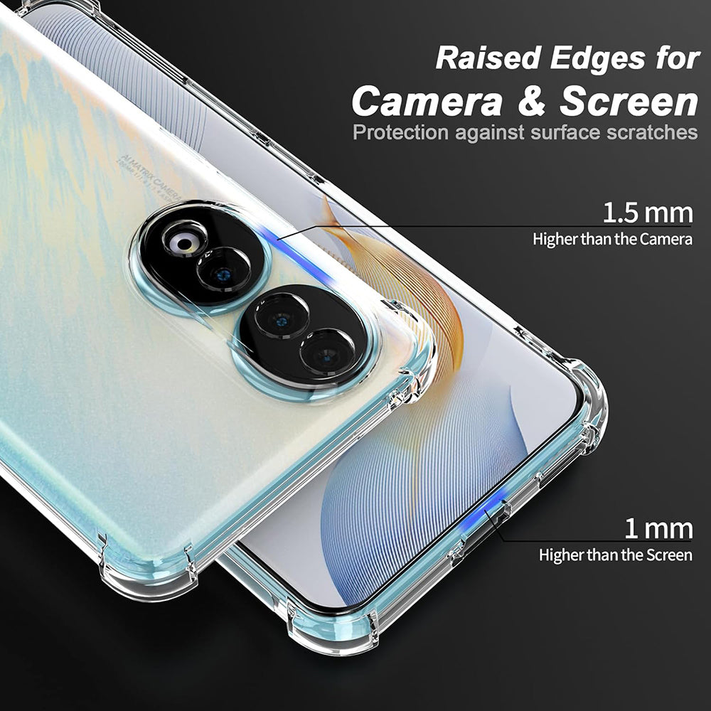 Калъф за Honor 90 Pro, Techsuit, Shockproof Clear, Прозрачен
