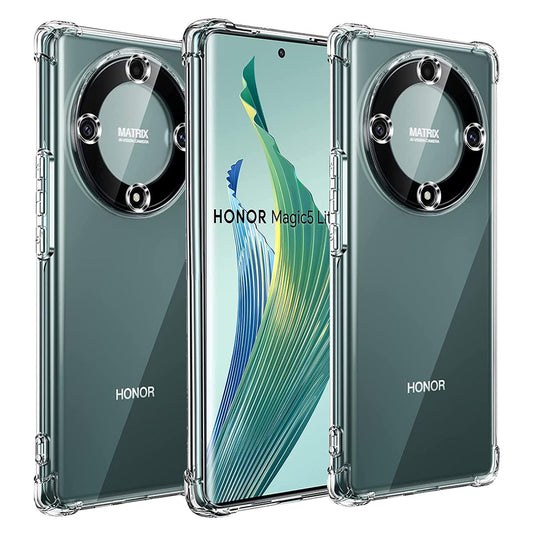 Калъф за Honor Magic5 Lite, Techsuit, противоударен прозрачен, прозрачен