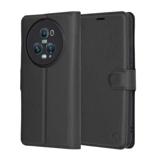 Калъф за Honor Magic5 Pro, Techsuit, Leather Folio, Черен