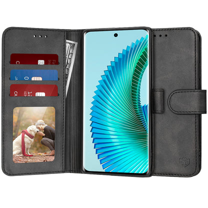 Калъф за Honor Magic6 Lite, Techsuit, Diary Book, Черен