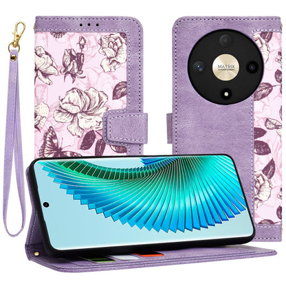 Калъф за Honor Magic6 Lite, Techsuit, FlipCraft, Лилав