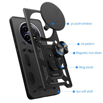 Калъф за Honor Magic6 Pro, Techsuit, CamShield, Черен