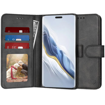 Калъф за Honor Magic6 Pro, Techsuit, Diary Book, Черен