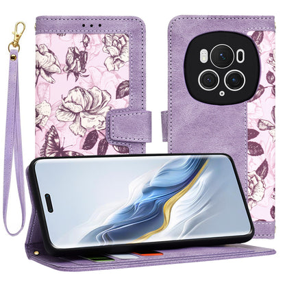 Калъф за Honor Magic6 Pro, Techsuit, FlipCraft, Лилав