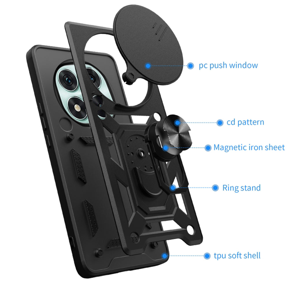 Калъф за Honor Magic7 Pro, Techsuit, CamShield, Черен