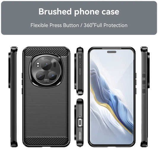 Калъф за Honor Magic7 Pro, Techsuit, Карбон, Син