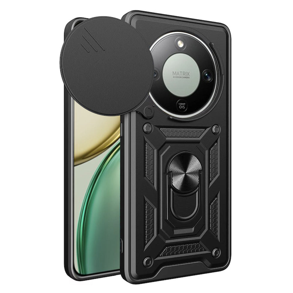 Case for Honor Magic8 Lite, Techsuit, CamShield, Black