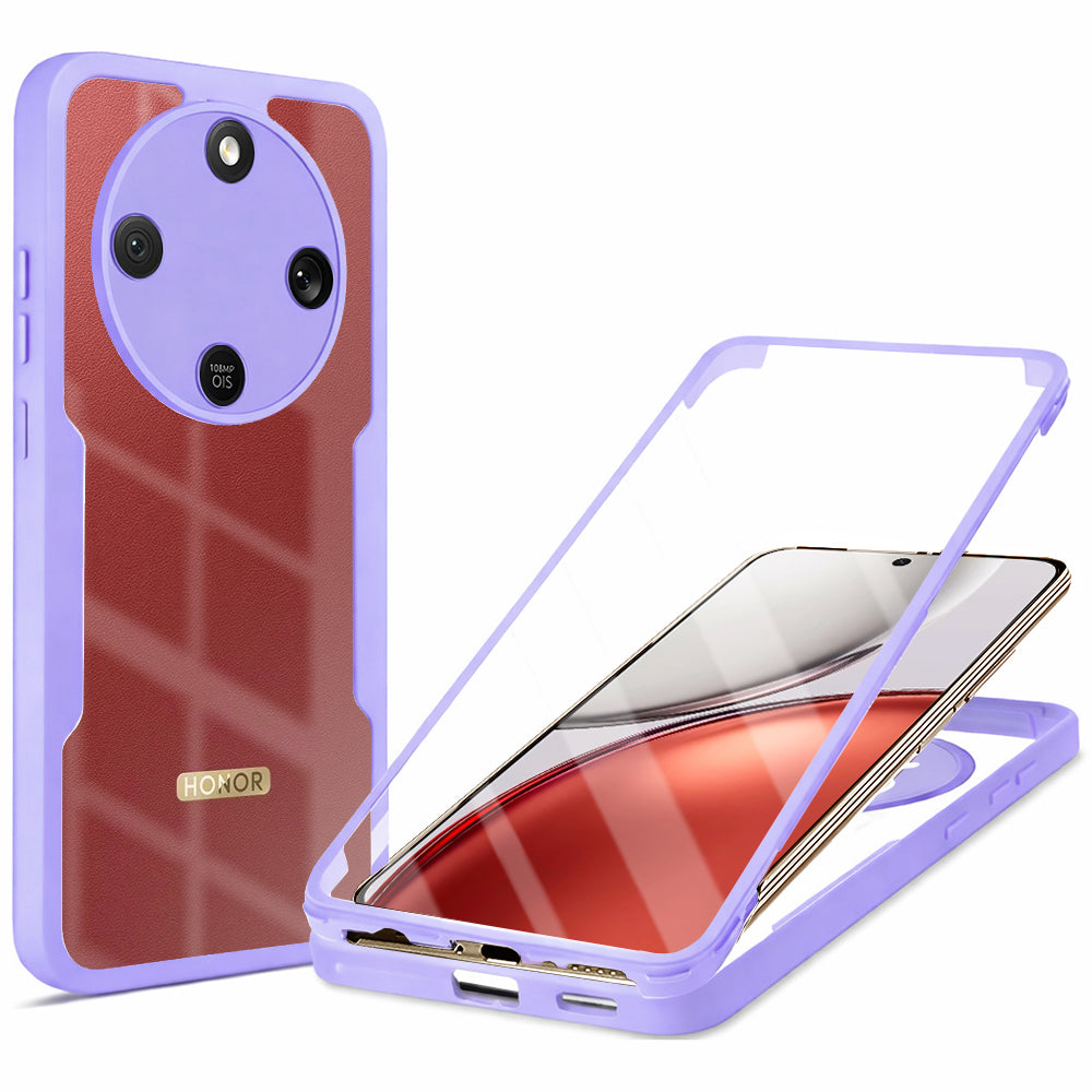 Калъф за Honor Magic8 Lite, Techsuit, ColorVerse 360, Лилав