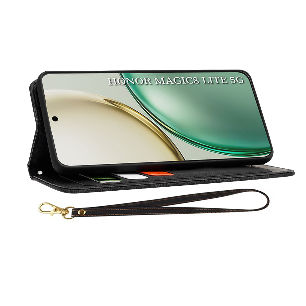 Калъф за Honor Magic8 Lite, Techsuit, FlipCraft, Черен