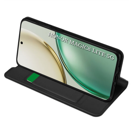 Калъф за Honor Magic8 Lite, Techsuit, Magskin Book, Черен
