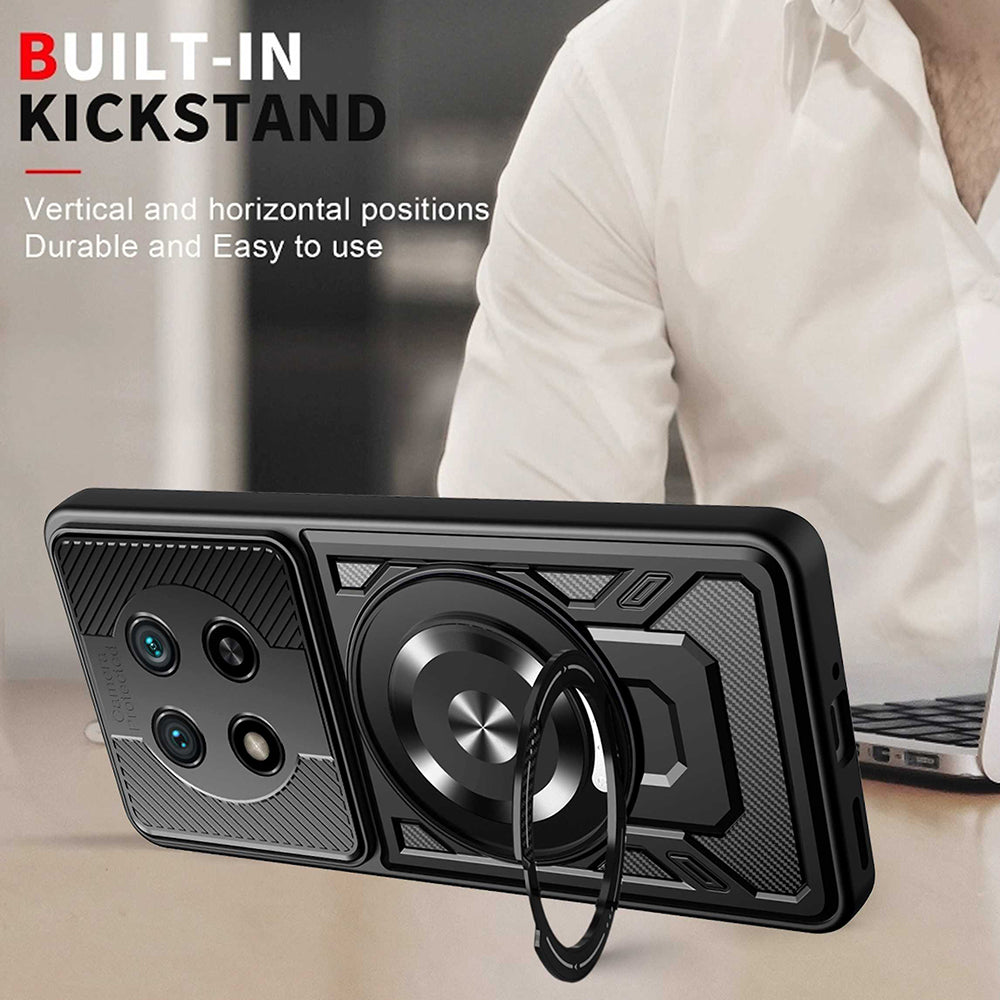 Калъф за Honor Magic8 Lite, Techsuit, RuggedCam, Сив