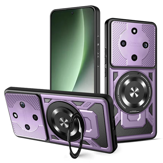 Калъф за Honor Magic8 Lite, Techsuit, RuggedCam, Лилав