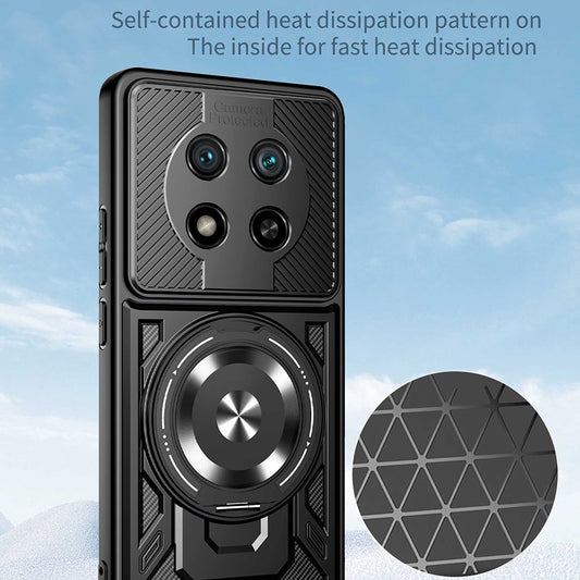 Калъф за Honor Magic8 Lite, Techsuit, RuggedCam, Лилав