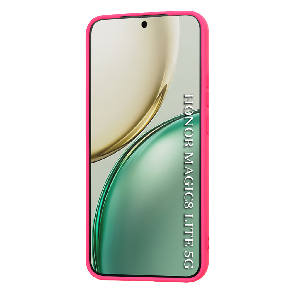 Калъф за Honor Magic8 Lite, Techsuit, SoftFlex, Тъмнорозов