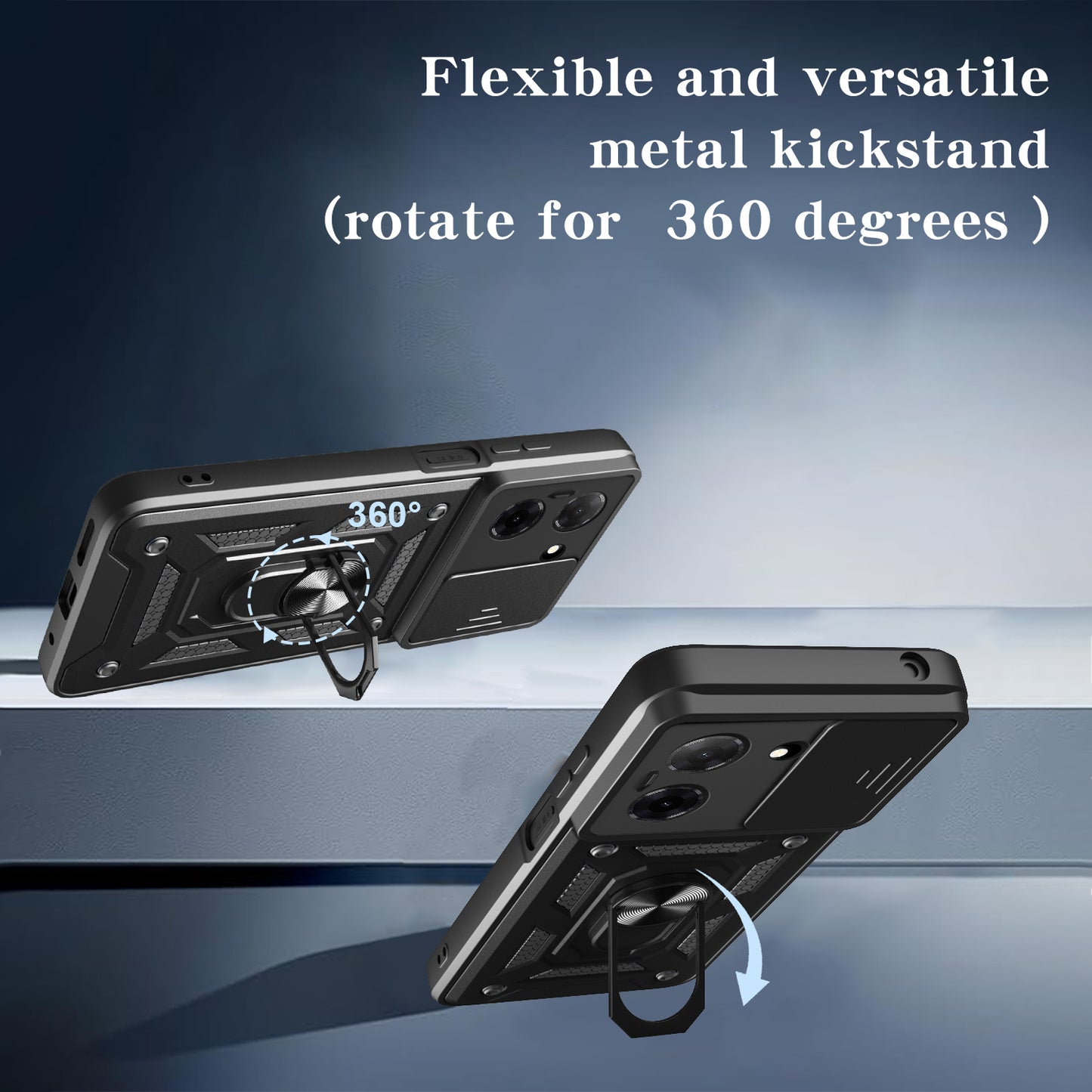 Калъф за Honor Magic8 Pro, Techsuit, CamShield, Черен