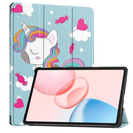 Калъф за Honor Pad 10, Techsuit, FoldPro Unicorn, Многоцветен