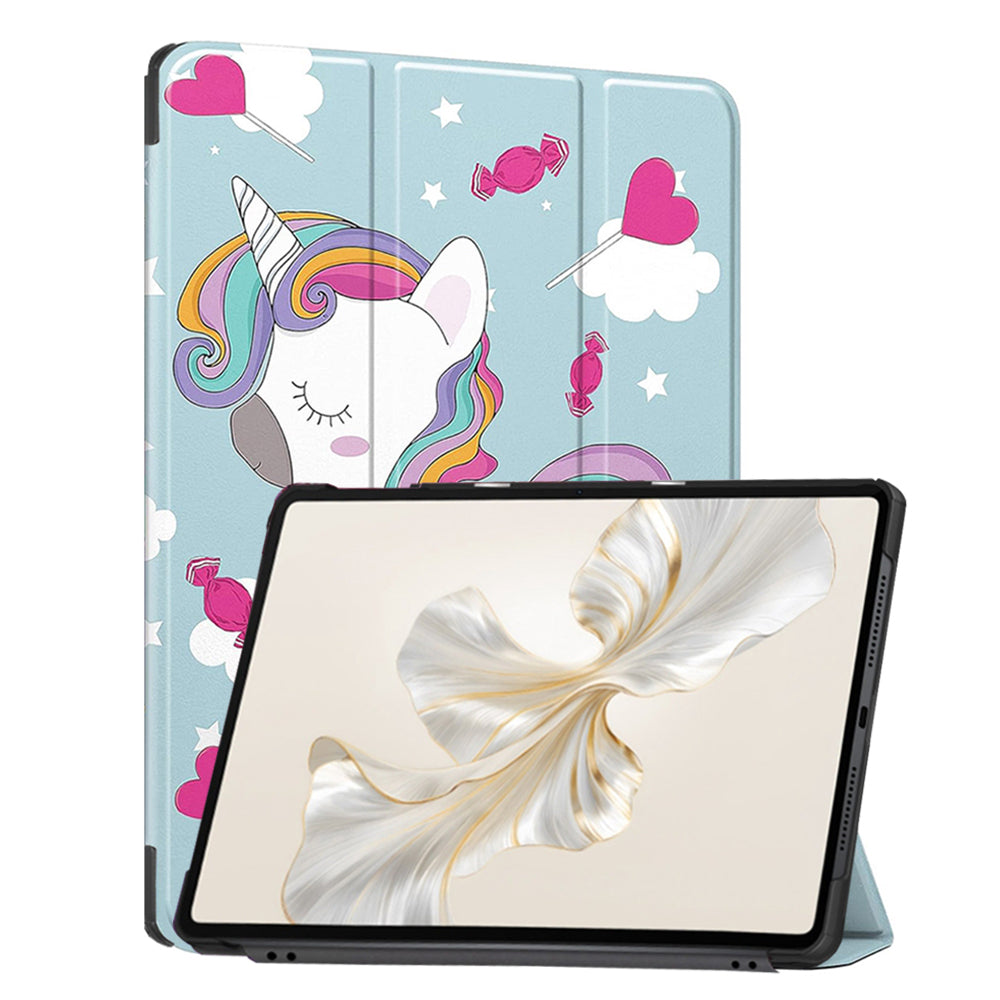Калъф за Honor Pad 9, Techsuit, FoldPro Unicorn, Многоцветен