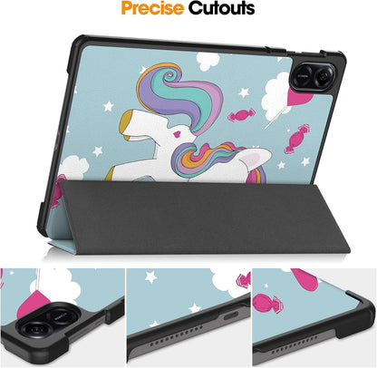 Калъф за Honor Pad X8a, Techsuit, FoldPro Unicorn, Многоцветен