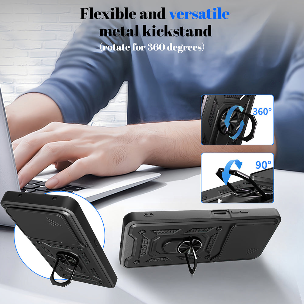 Калъф за Honor X5c Plus, Techsuit, CamShield, Зелен