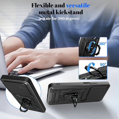 Калъф за Honor X5c Plus, Techsuit, CamShield, Зелен