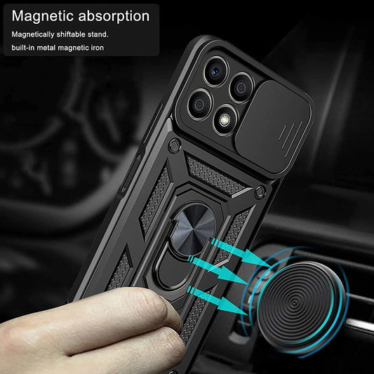 Калъф за Honor X6a, Techsuit, CamShield, Черен
