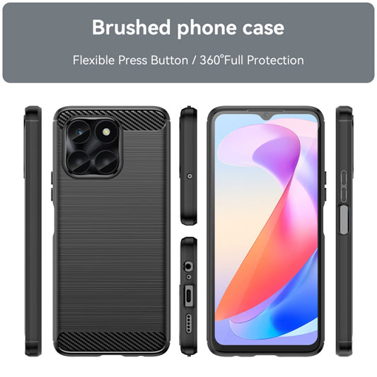 Калъф за Honor X6a, Techsuit, Карбон, Черен