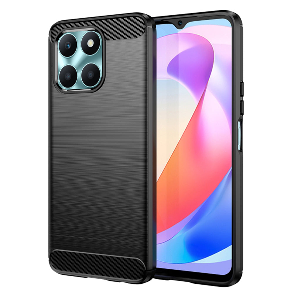 Калъф за Honor X6a, Techsuit, Карбон, Черен