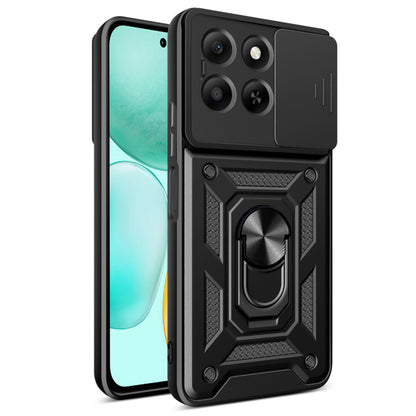 Калъф за Honor X6c, Techsuit, CamShield, Черен