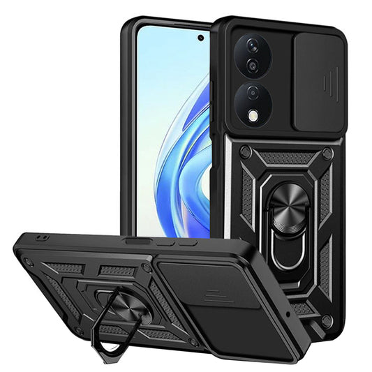 Калъф за Honor X7b 5G / 90 Smart / X7b 4G, Techsuit, CamShield, Черен