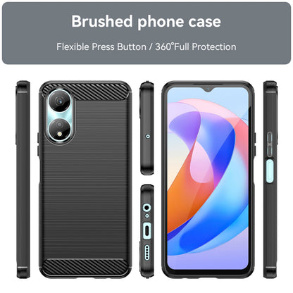 Калъф за Honor X7b 5G / 90 Smart / X7b 4G, Techsuit, Карбон, Черен