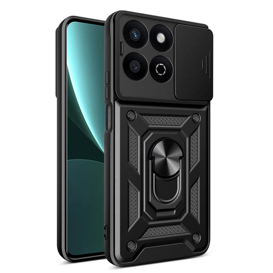 Калъф за Honor X7c / 200 Smart, Techsuit, CamShield, Черен