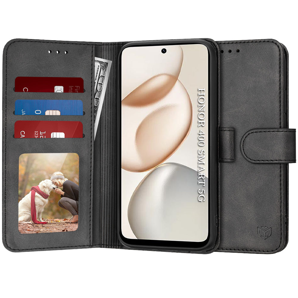 Калъф за Honor 400 Smart 4G / X7d 4G, Techsuit, Diary Book, Черен
