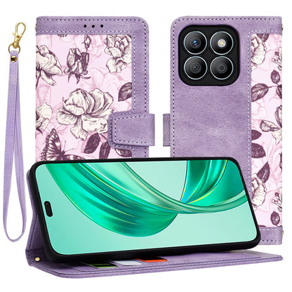 Калъф за Honor X8b, Techsuit, FlipCraft, Лилав