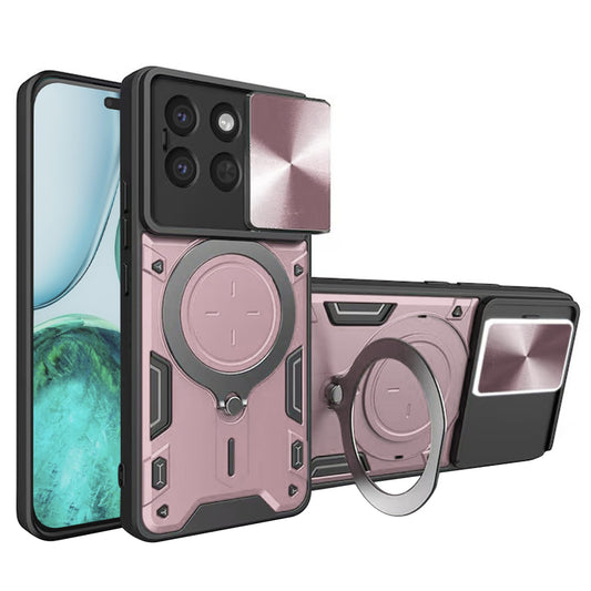 Калъф за Honor X8c, Techsuit, CamGuard Pro, Розово злато