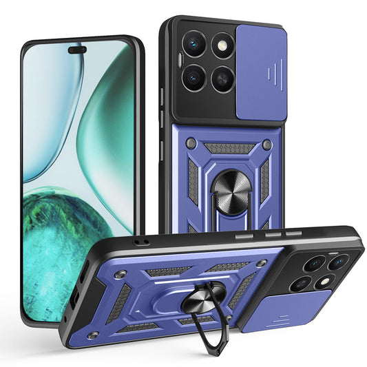 Калъф за Honor X8c, Techsuit, CamShield, Син