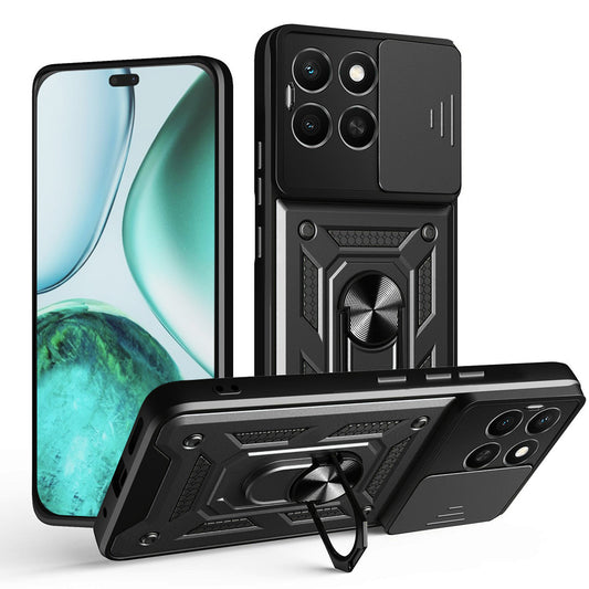 Калъф за Honor X8c, Techsuit, CamShield, Черен