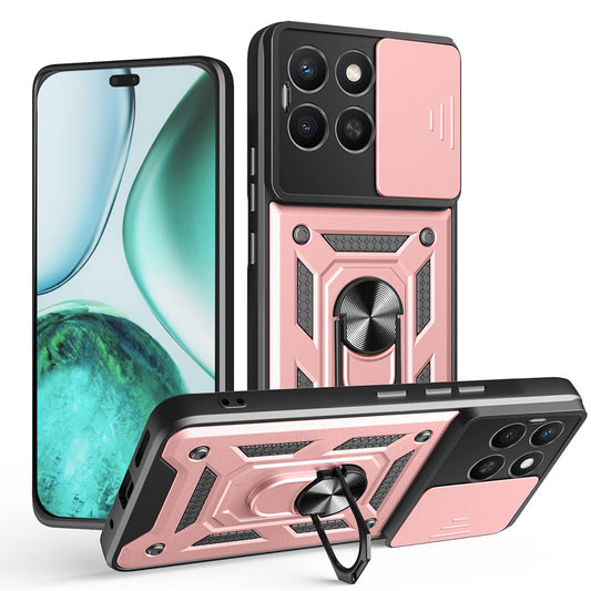 Калъф за Honor X8c, Techsuit, CamShield, Розов
