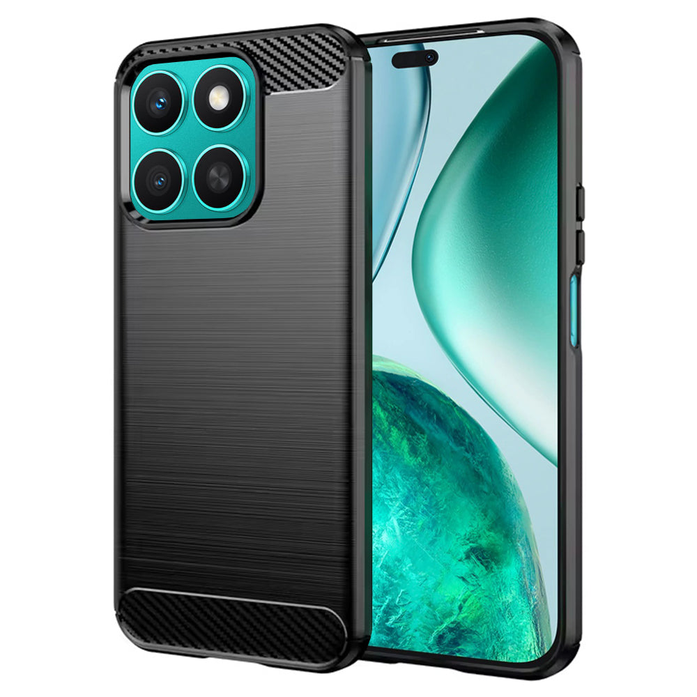 Калъф за Honor X8c, Techsuit, Карбон, Черен